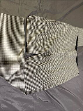 Old Navy Black & White Gingham Cropped Pants